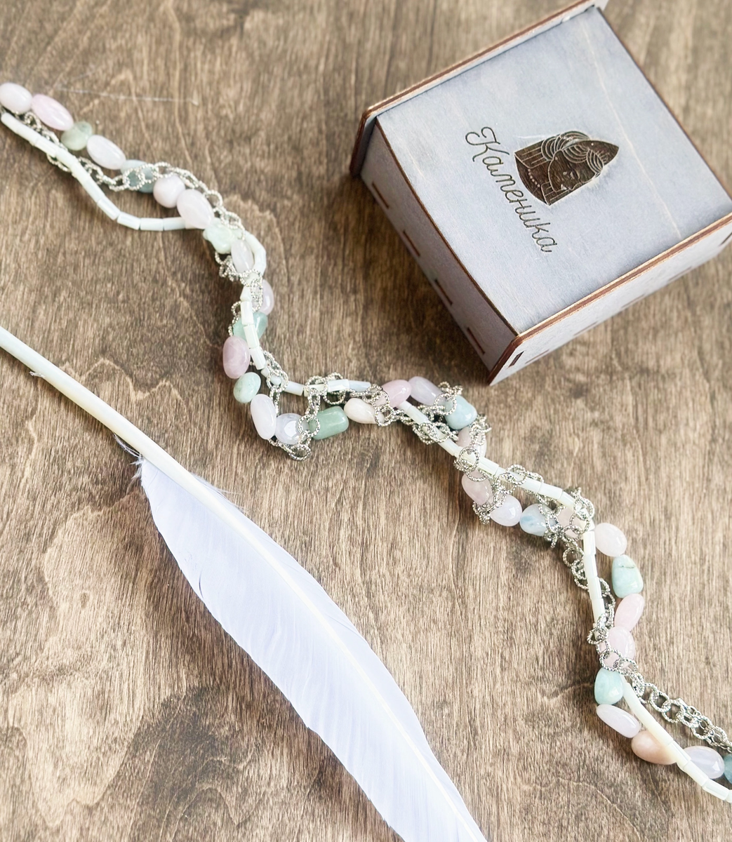 Колье «Вериллос в серебре»