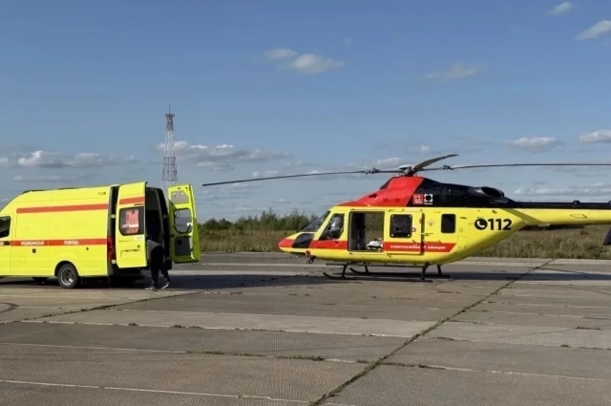    В Самарской области жизнь девушки после ДТП спас вертолёт санавиации