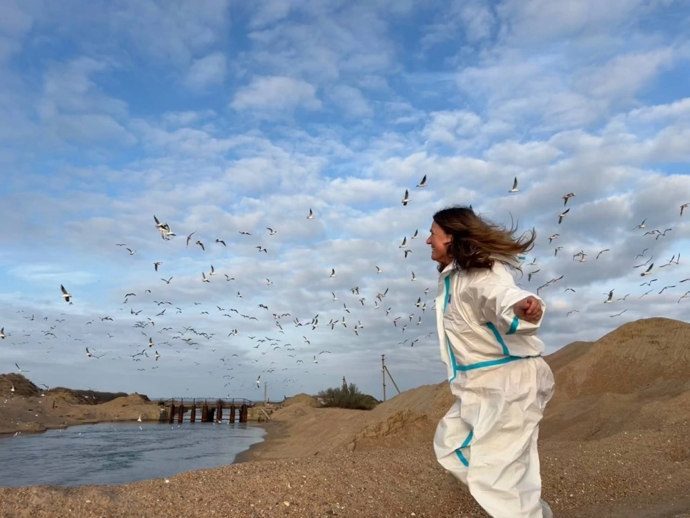 Бугазская коса — жемчужина Анапы». Здесь очень красиво. Автор статьи Марина Сизова позволила себе отвлечься на эту красоту) Фото: Личный архив/ Анна Неженец