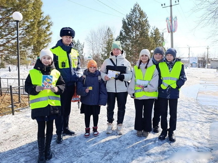     «Чем ярче, тем безопасней!»: школьники и ГАИ учат магаданцев светиться в темноте фото: Управление Госавтоинспекции УМВД России по Хабаровскому краю