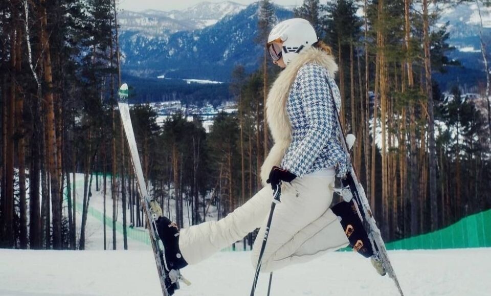    Татьяна Навка в Республике Алтай. Источник: t.me/navkatatiana