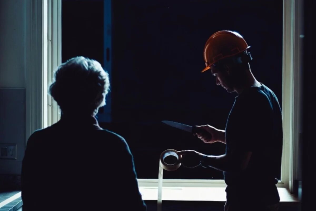    Делал жертве ремонт.