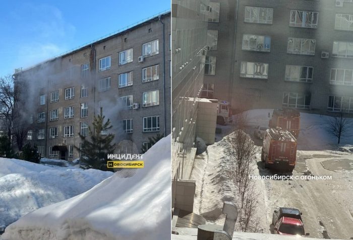 Фото очевидцев из тг-каналов «Инцидент Новосибирск» и «Новосибирск с огоньком».