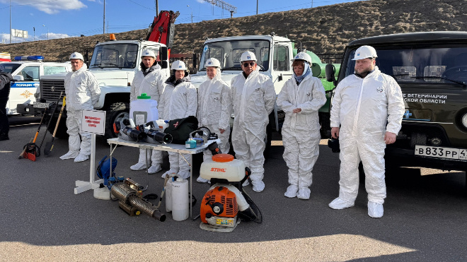 В Кировском районе прошли учения по ликвидации инфекционных заболеваний животных