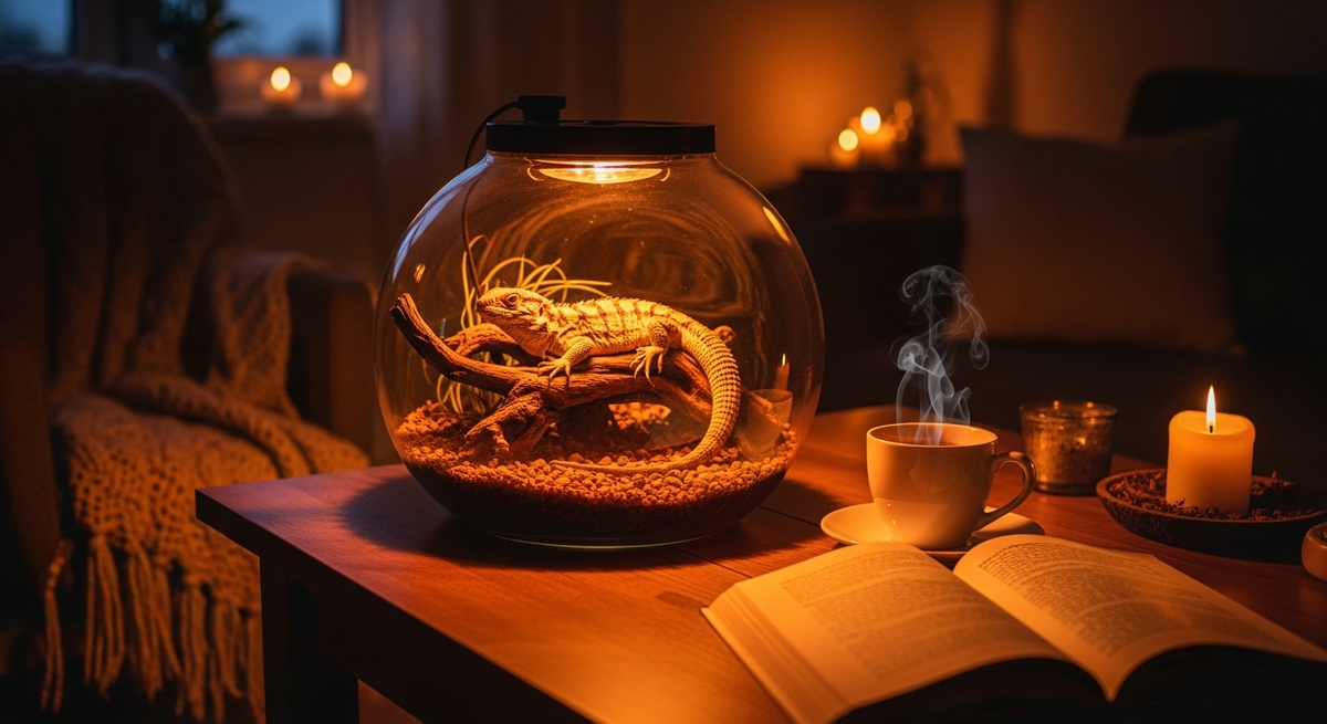 Террариум в интерьере — это не просто «аквариум для ящерицы». Это живой уголок первозданной природы в вашей гостиной. Правильно оборудованный террариум требует поддержания температуры 25-30°C, УФ-лампы для синтеза витамина D3 и влажности 50-70%. Средняя стоимость оборудования: от 15 000 до 50 000 рублей. Это не дешёвое хобби, но оно того стоит.