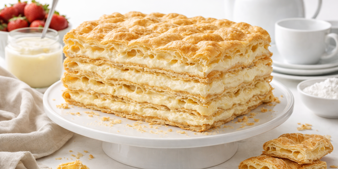 Торт из эклерного теста с нежным кремом - тот самый десерт, который исчезает со стола первым