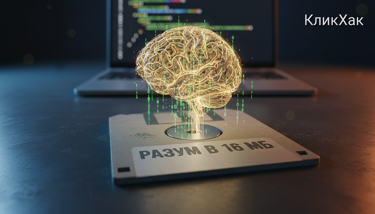 Разумная нейросеть весом до 16 мегабайт