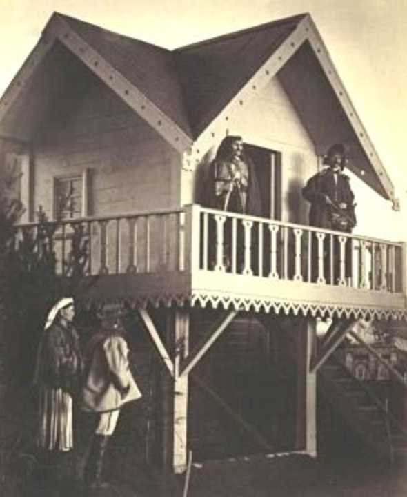 Обстановочные сцены с выставки: Граничары - хорваты из пограничных земель.