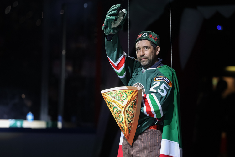    В «Татнефть Арене» прошёл матч между легендами «Ак Барса» и «Трактора».   
Фото: «БИЗНЕС Online»