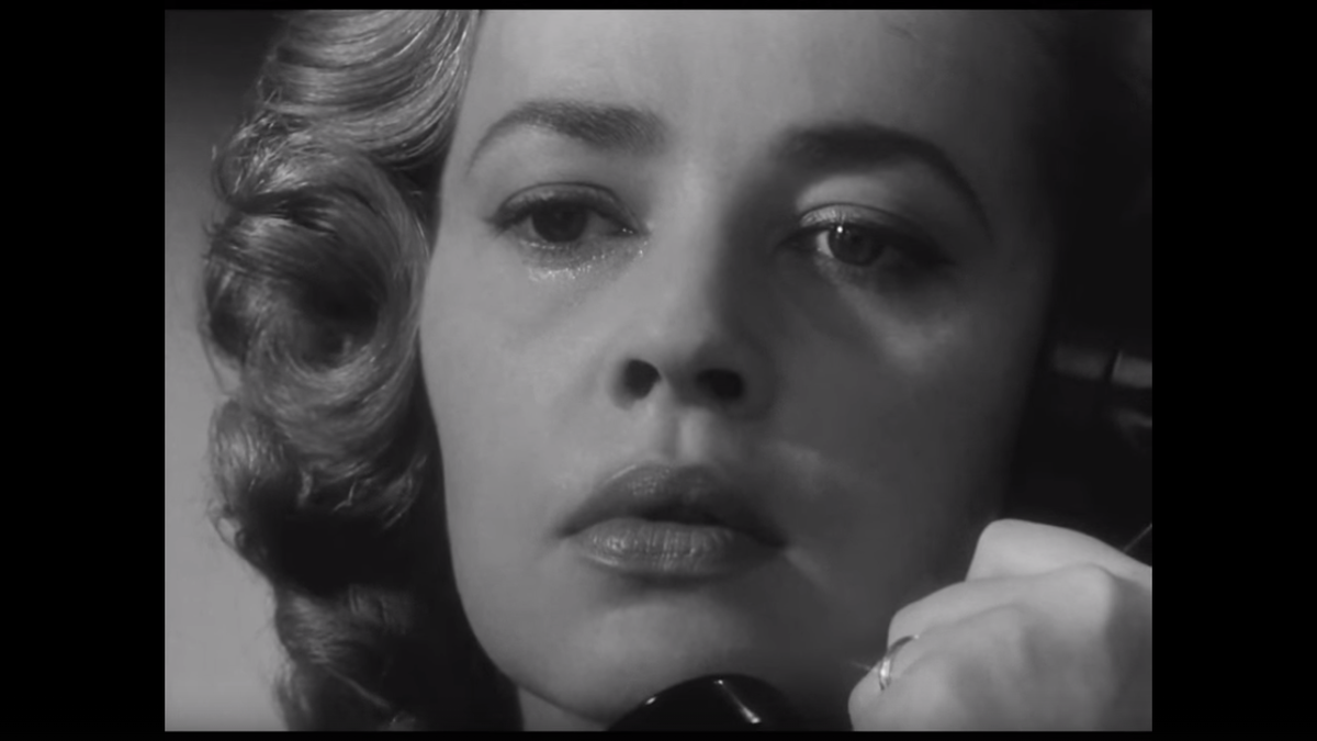 Жанна Моро: кадр из фильма "Лифт на эшафот"