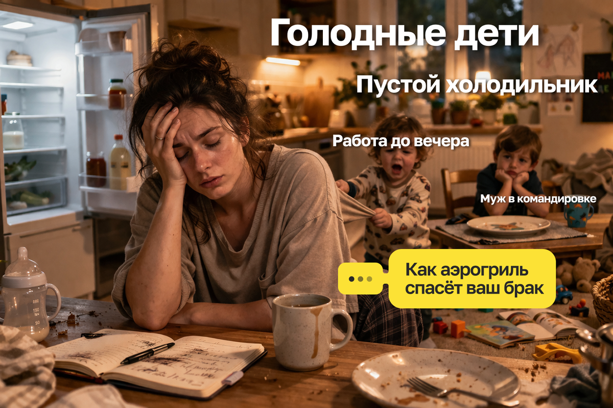 Работающая мама на кухне вечером — как быстро приготовить ужин после работы, усталость и дефицит времени, реальная жизнь многодетной семьи