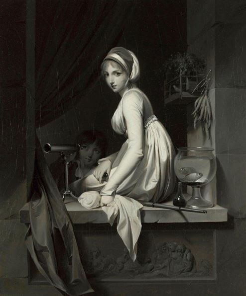 Девушка у окна - Луи-Леопольд Буальи.