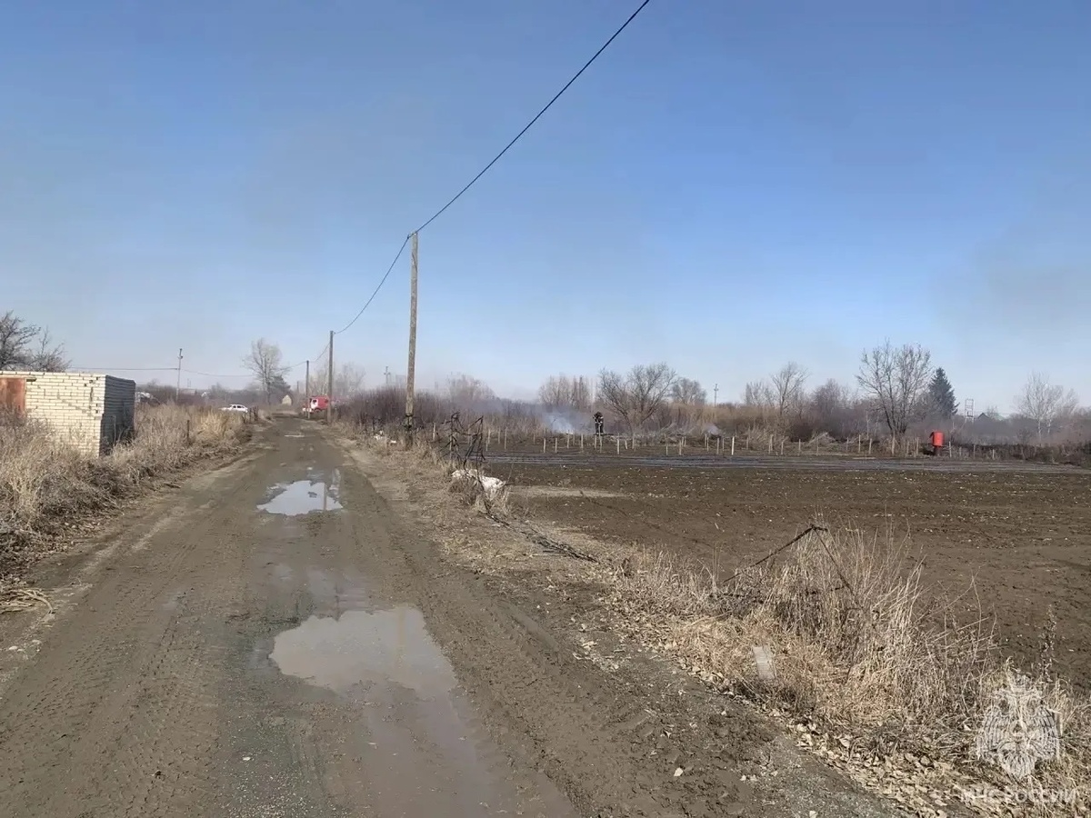   Первый ландшафтный пожар в этом году произошел в Орске
