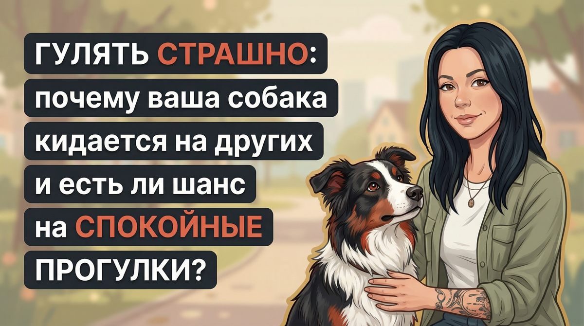    Анна Korektika-Pes объясняет, как справиться с агрессией к собакам на прогулке. Анна Марковская