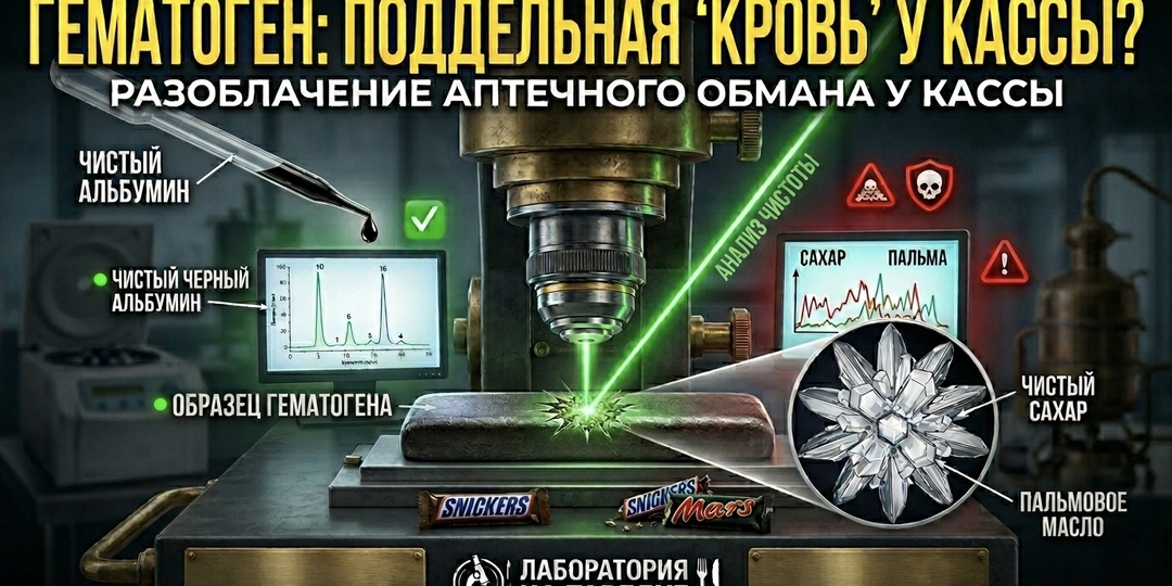 Кровавый обман у кассы: Что на самом деле кладут в современный Гематоген (И почему это больше не лекарство)