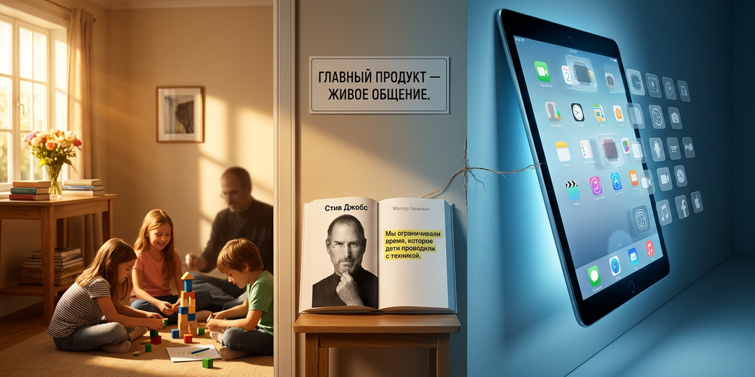 Секрет Стива Джобса: почему создатель iPad запрещал его дома