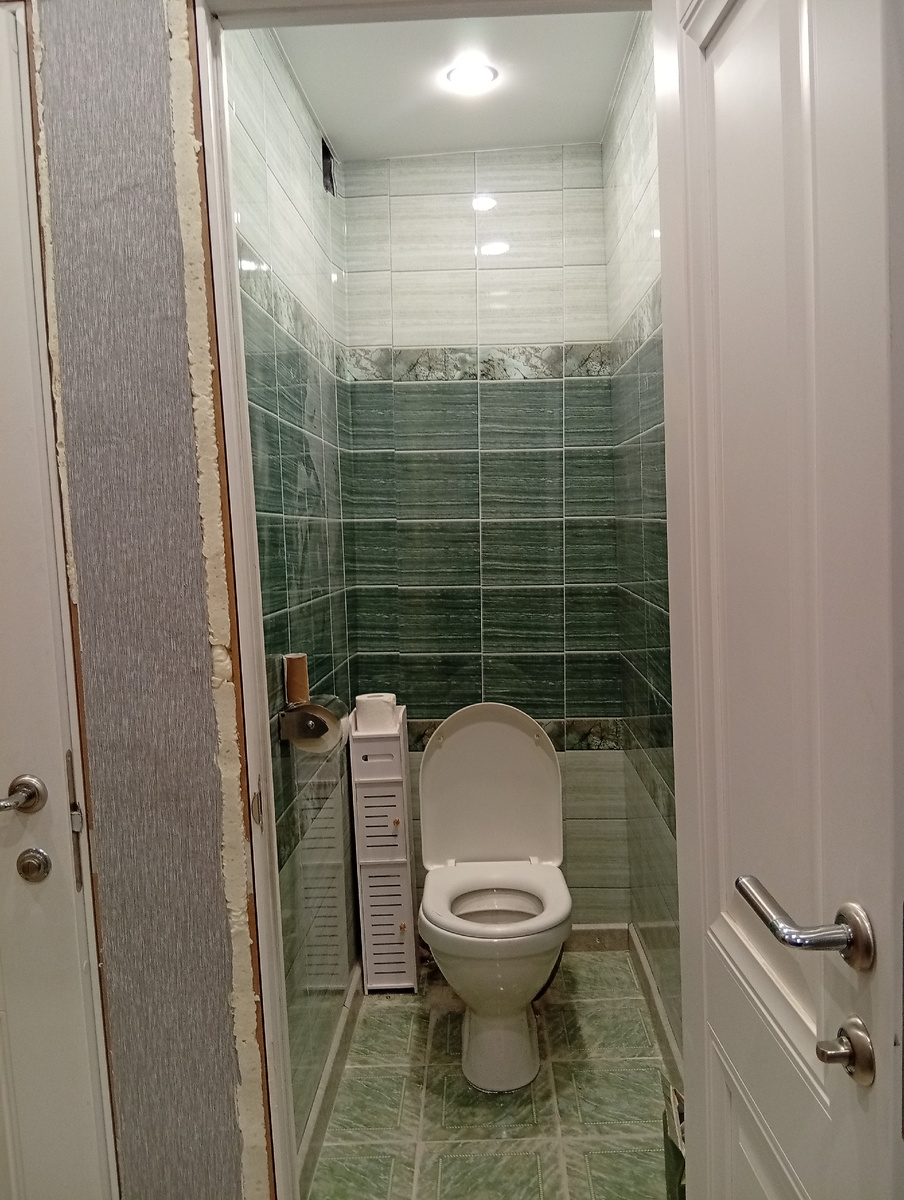 Стало ,остались сущие мелочи ,наличники на двери и пороги на пол . Фото автора 