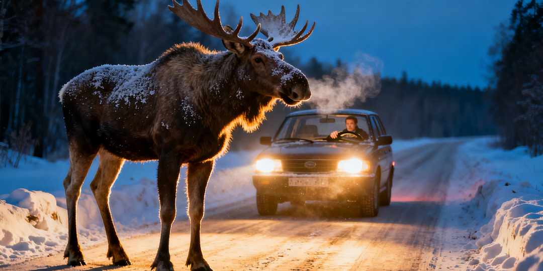 Что делать при встрече с лосем на проезжей части - советы эксперта и реальные риски