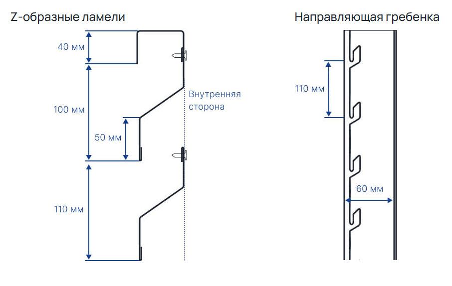 Чертеж забора жалюзи Аполло