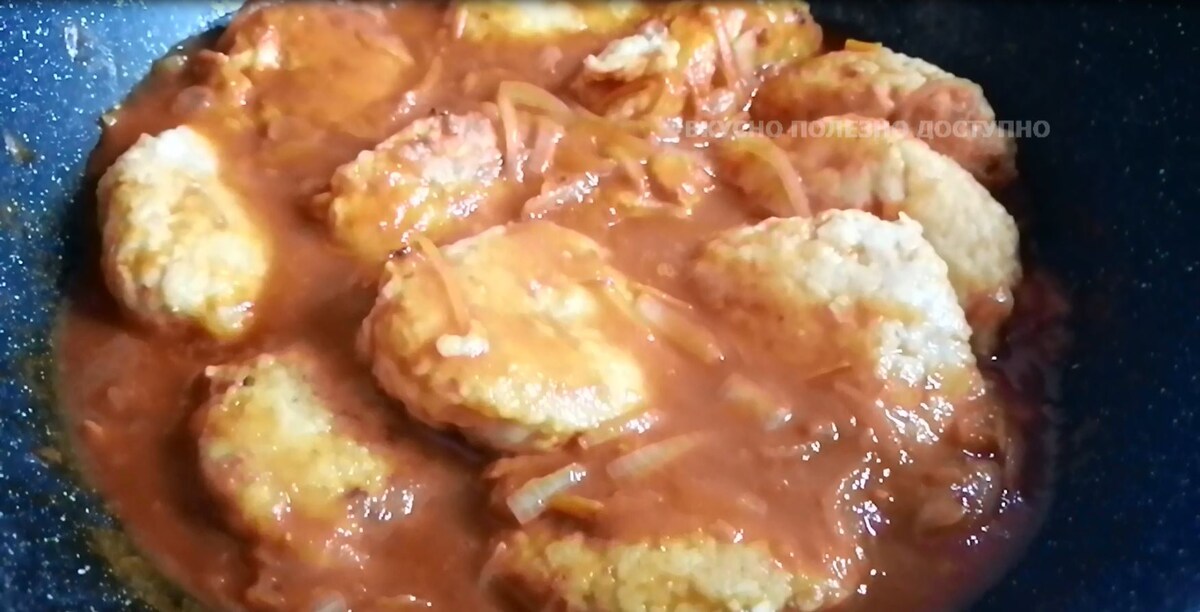 Котлеты без яиц в подливе