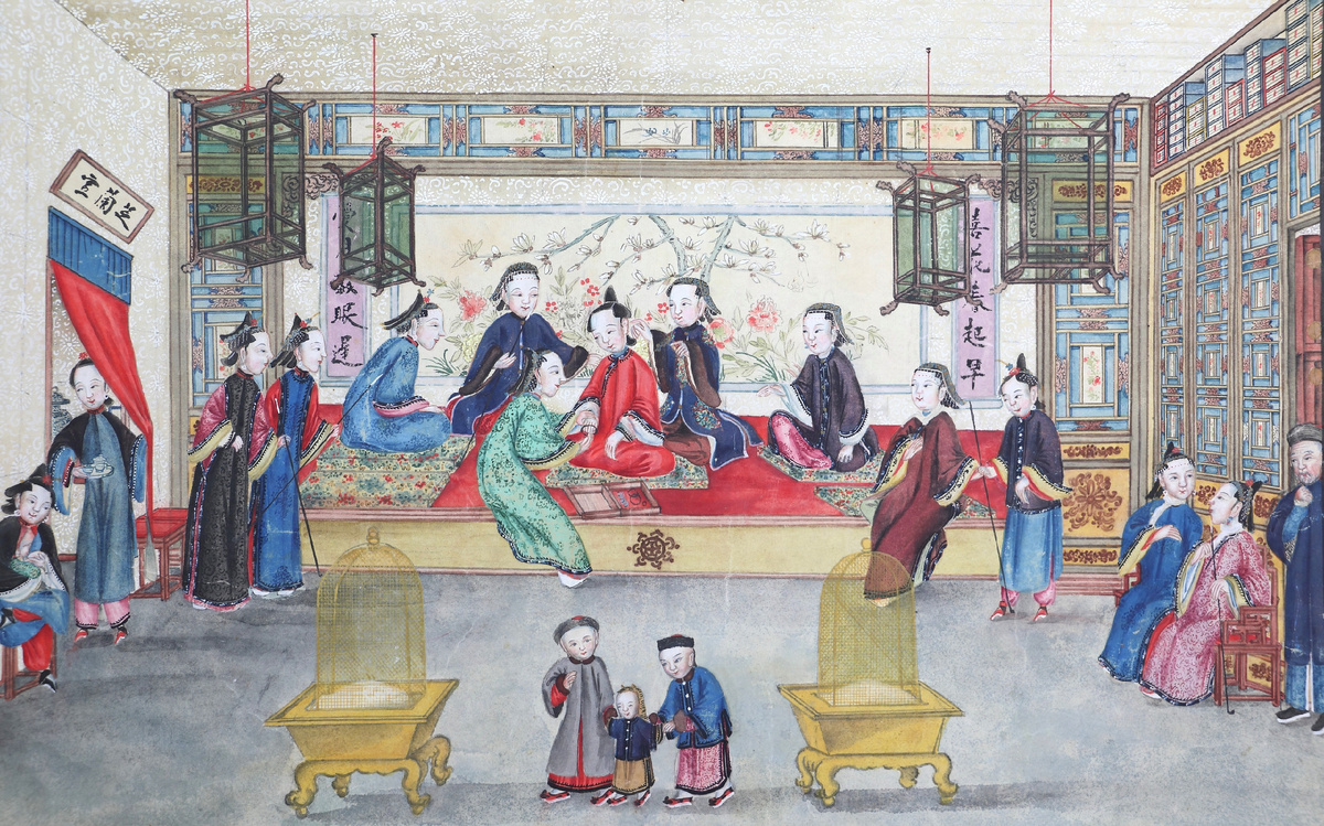 «Сборы невесты». Китай. Первая половина XIX в. Экспедиционные материалы О.М. Ковалевского, передано в 1835 г. Из собрания Этнографического музея Казанского университета.