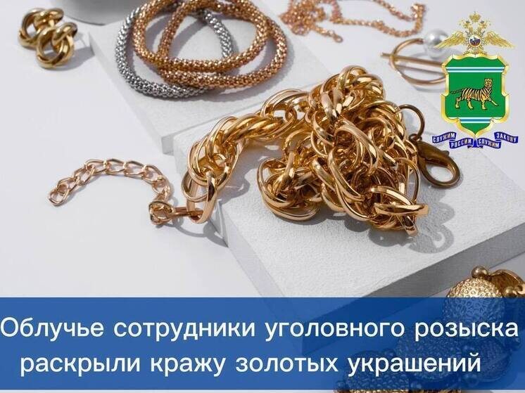     «Золотые» посиделки: в Облучье гостья обчистила шкатулку подруги, пока та была в магазине фото: УМВД России по Еврейской автономной области