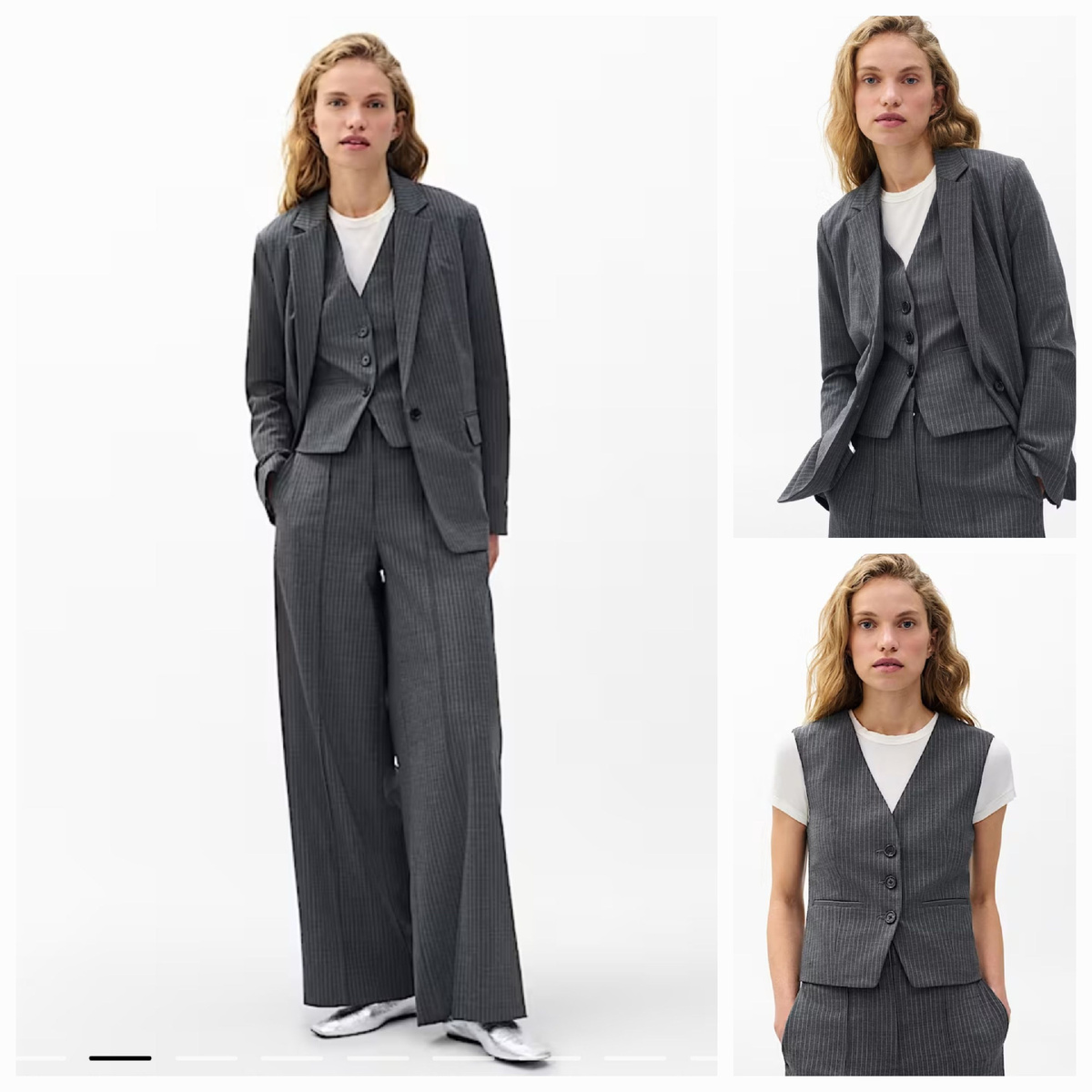 Костюм от Jennifer Striped, который для своего выхода Сара Мишель Геллар. Материал: Jennifer Striped.