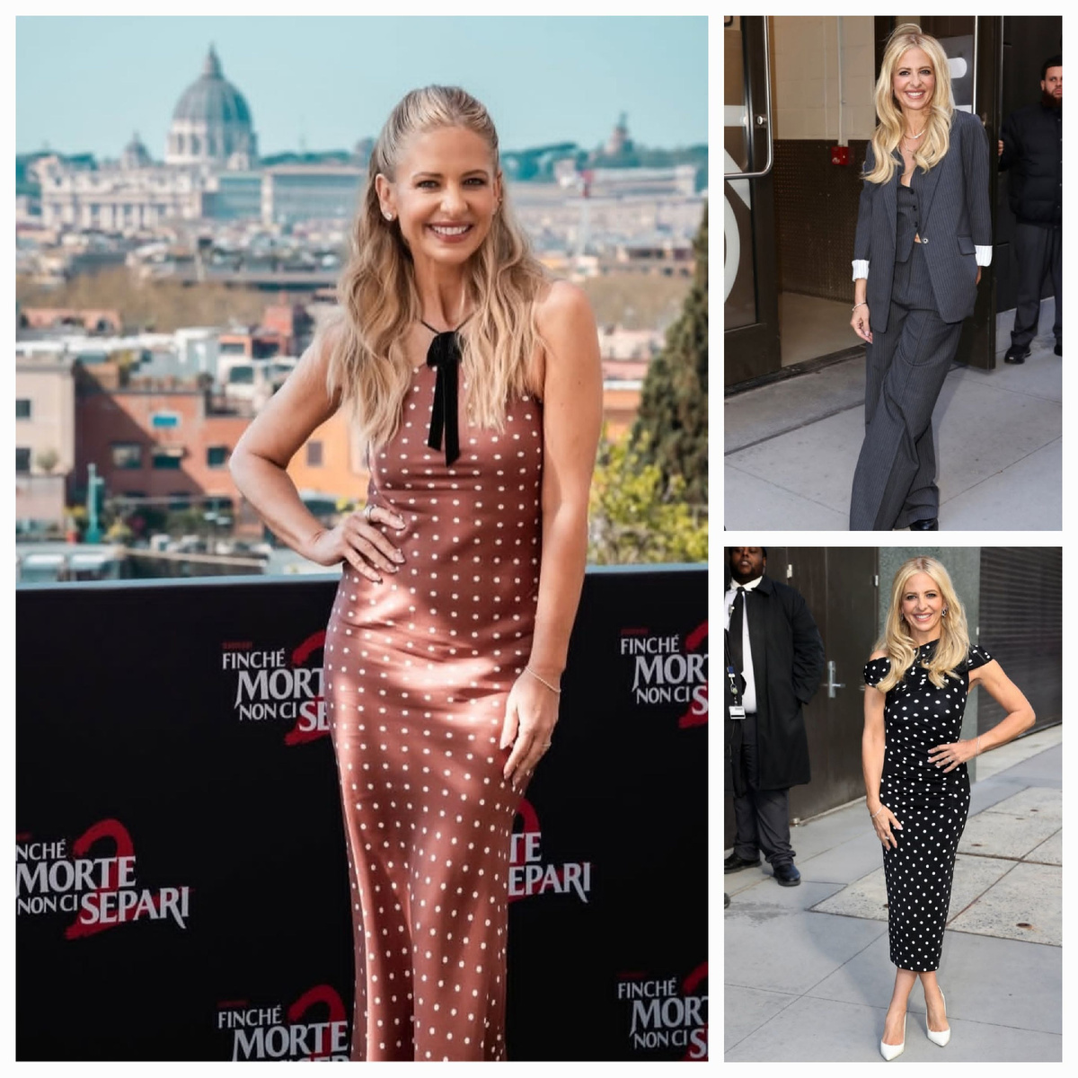 Сара Мишель Геллар в рамках промо "Я иду искать 2" и "Несовешенные женщины" в Нью-Йорке и Риме. Материал: Getty Images, Giulia Luciani.