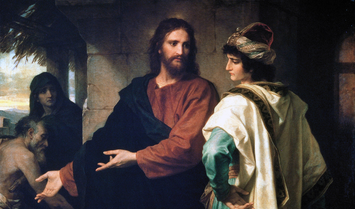 Христос и богатый юноша. Г. Ф. Гофман