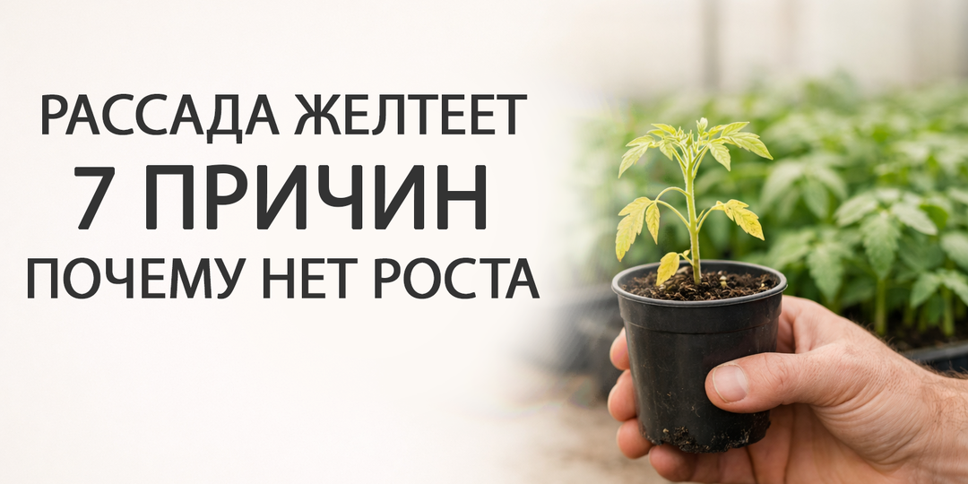 Рассада желтеет и не растёт в начале апреля: 7 причин, почему бледнеют листья и тормозится рост