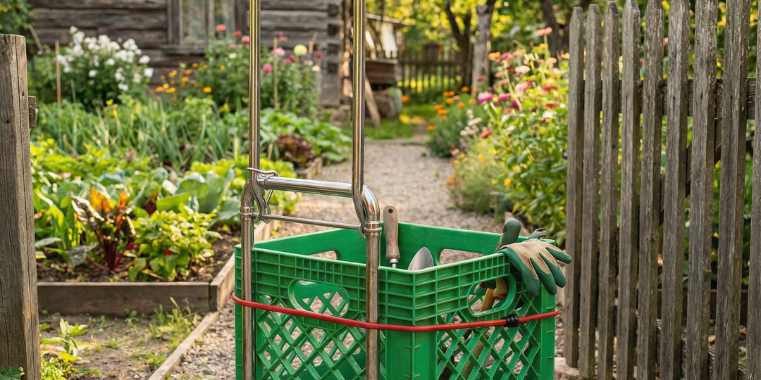 ❤️14 неожиданных способов использовать пластиковые ящики на даче и дома