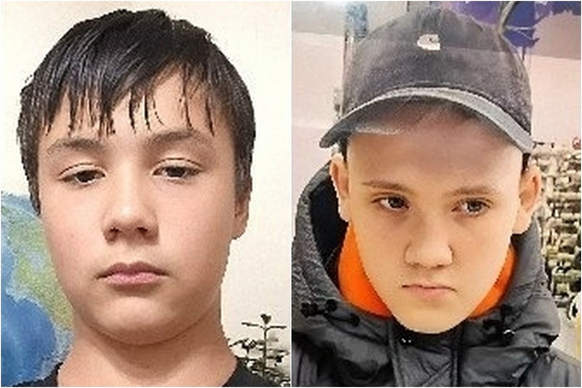 Алмаз (слева) и Арсений решили пойти напрямик через реку. Фото: Лиза Алерт