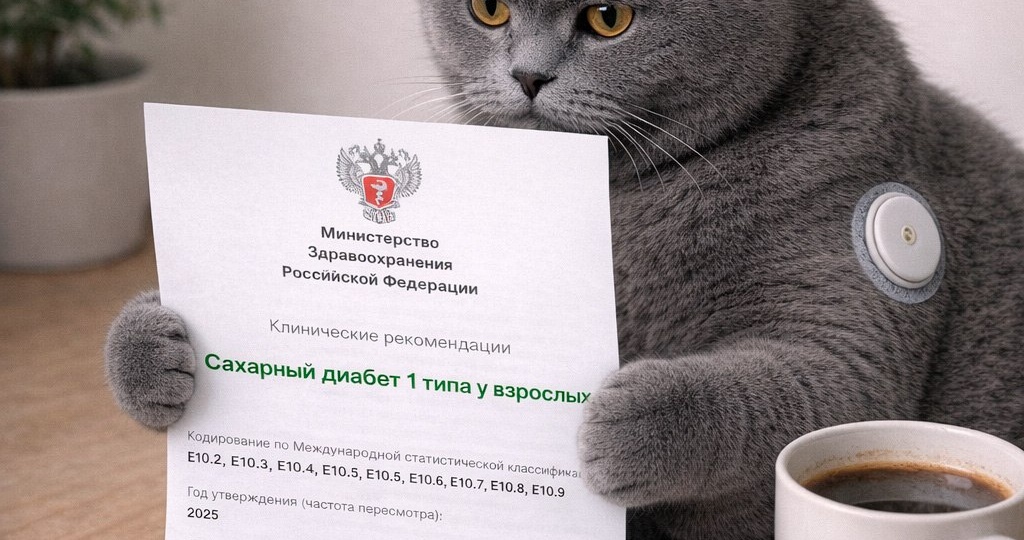 Новые клинические рекомендации по лечению сахарного диабета 1 типу у взрослых. Мониторинг глюкозы