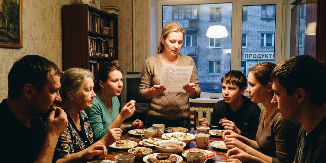 Кузина узнаёт зарплаты всех родственников и составляет рейтинг на семейных ужинах