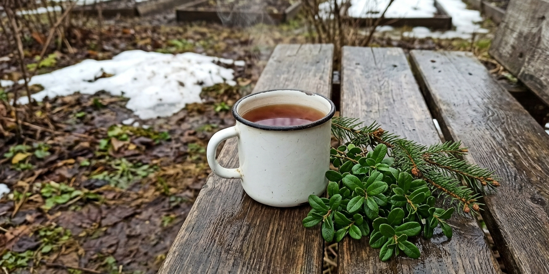 Вместо дорогой заварки: почему я собираю брусничный лист именно сейчас, пока не сошёл весь снег
