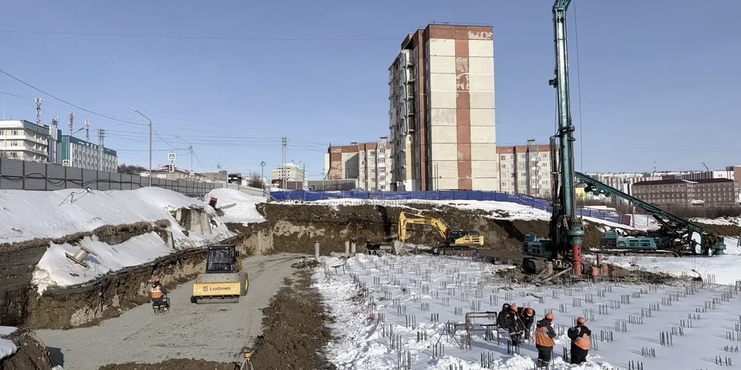 В Магадане продолжается строительство нового отеля