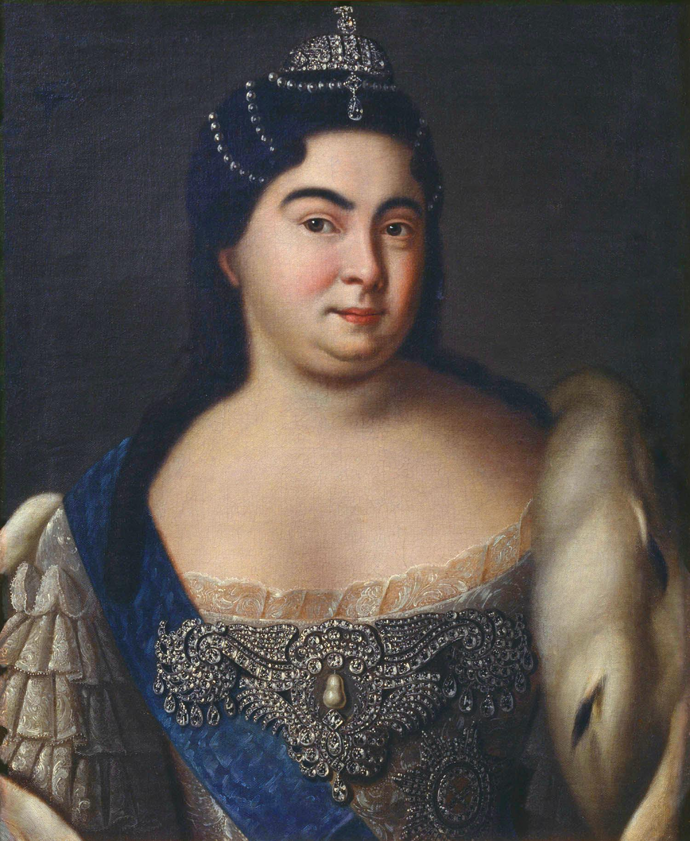 Екатерина I. Портрет неизвестного художника, Источник: https://upload.wikimedia.org/wikipedia/commons/thumb/e/e1/Catherine_I_of_Russia_1725.jpg/500px-Catherine_I_of_Russia_1725.jpg