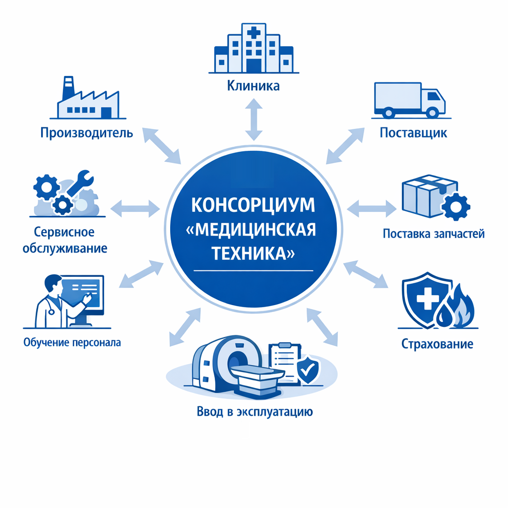 Консорциум «Медицинская техника» выступает оператором механизма комплексного контракта и организует работу по принципу «одного окна»
