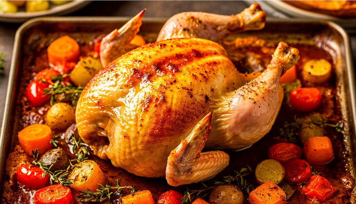    Запекаете курицу целиком и она сухая? Исправим за 5 минут подготовки: 5 простых правил от шеф‑поваров
