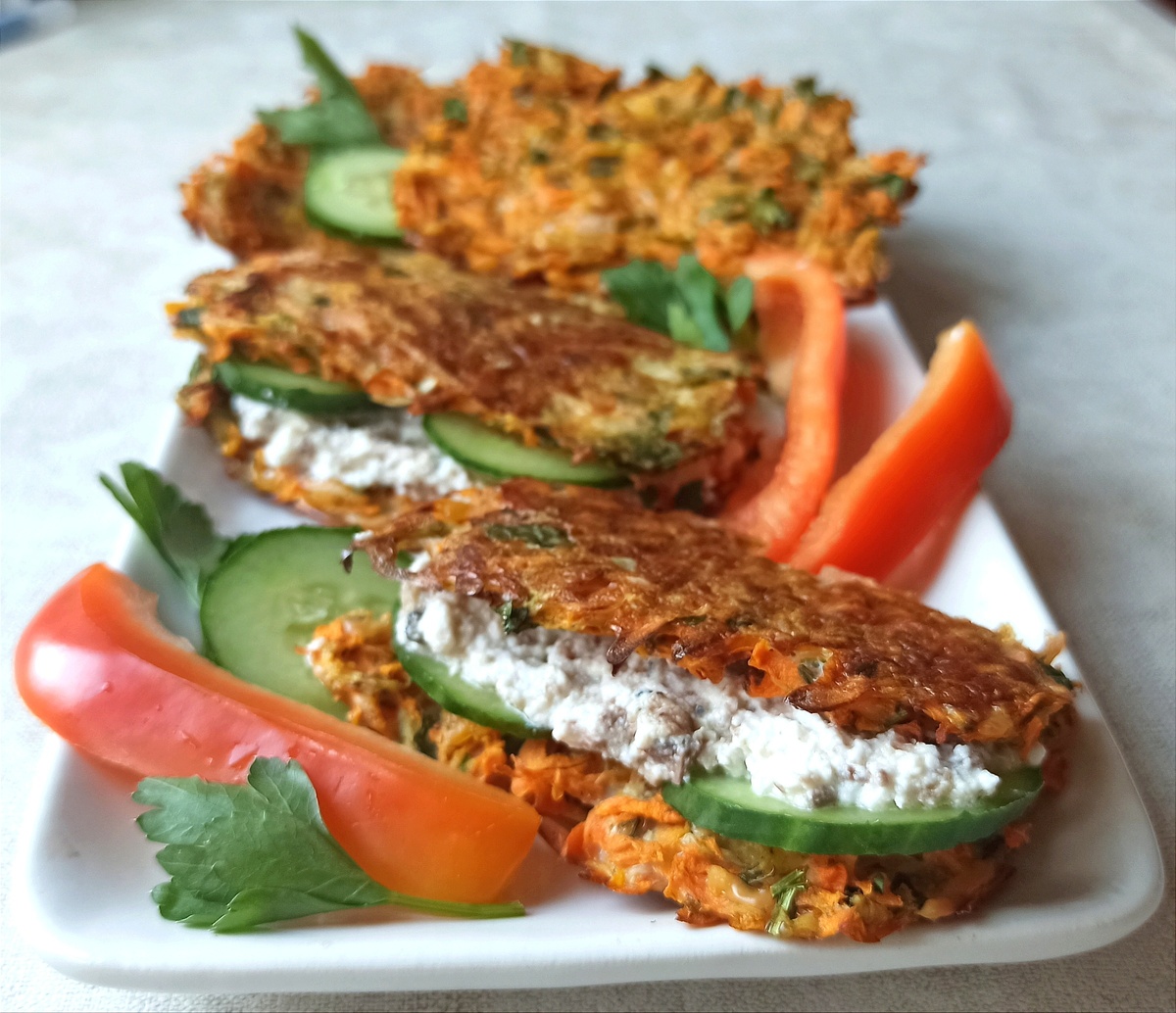 Морковная лепешка без муки от Ирины Антошиной. 