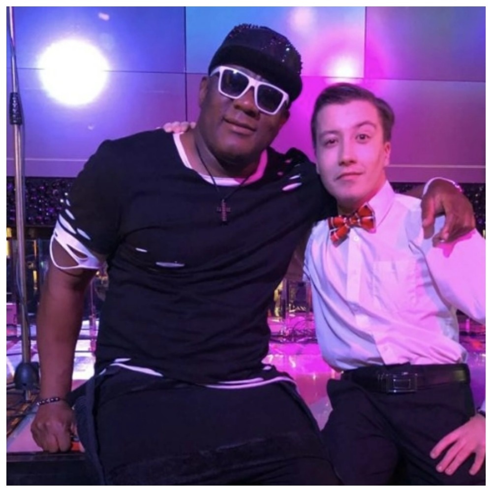 Продюсер Сергей Дворцов с Пьером Нарциссом 