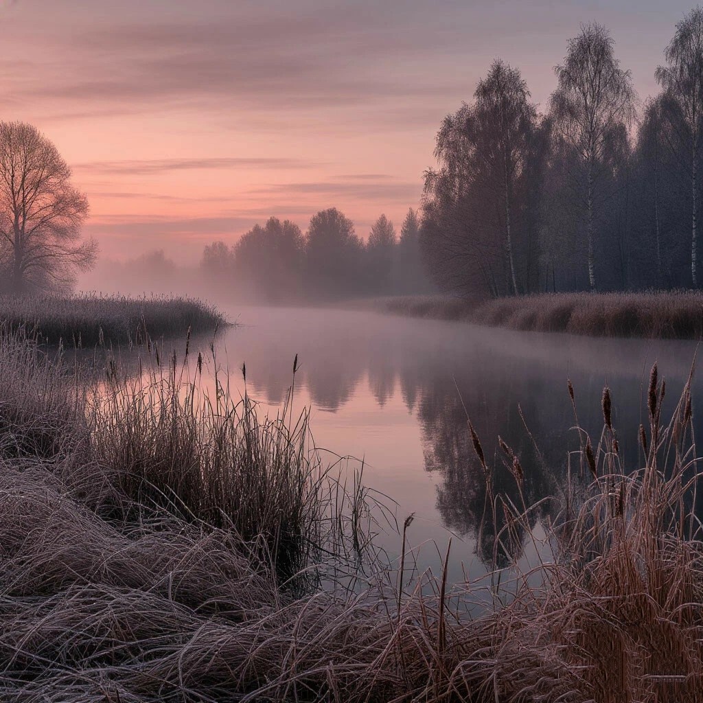 Тихая заводь старицы реки