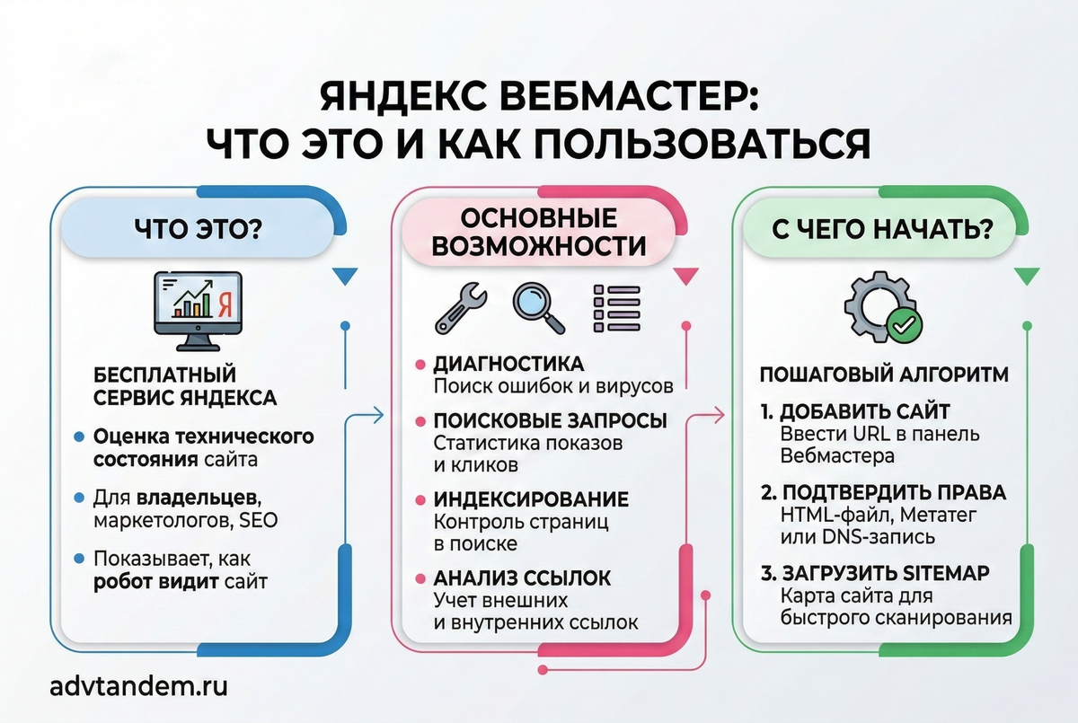 Краткая справка по Вебмастеру