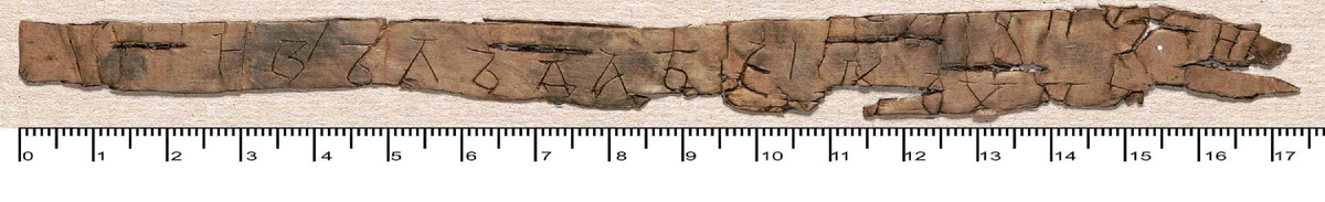 Грамота №740 / Изображение взято из данного источника: https://gramoty.ru/birchbark/document/show/novgorod/740/