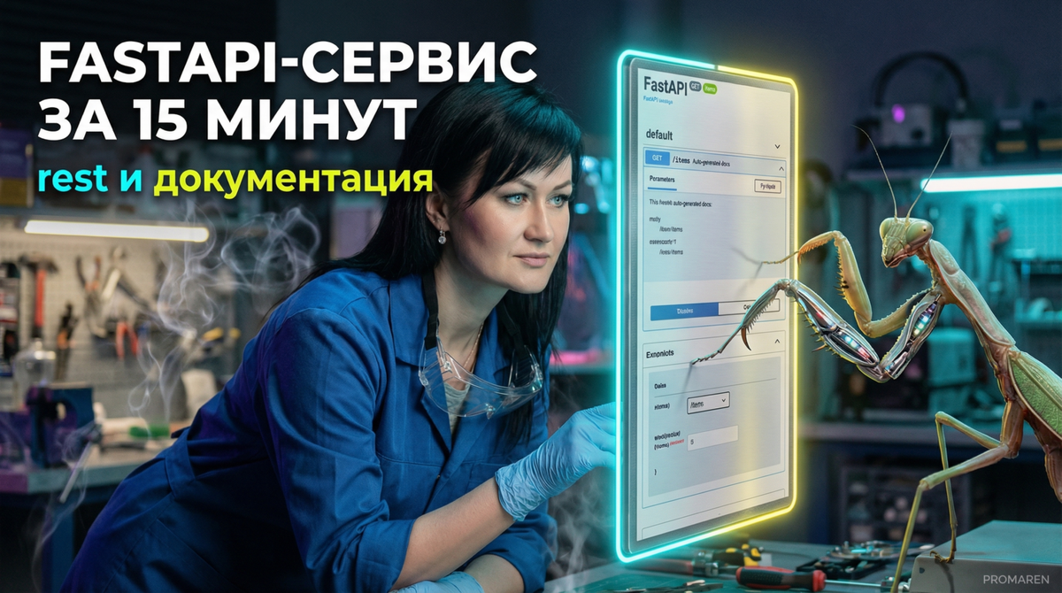    Готовый FastAPI REST API с автогенерацией документации запускается в Cursor IDE за 15 минут | Марина Погодина, PROMAREN Марина Погодина