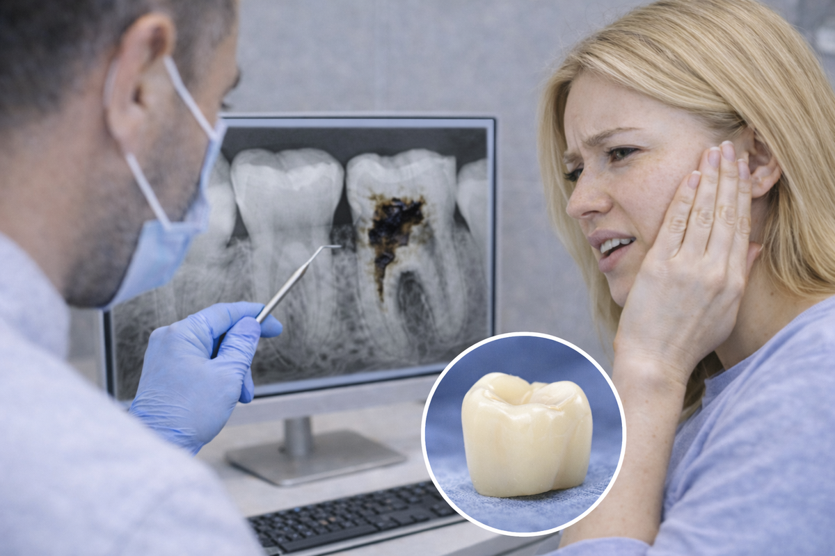 Болит зуб под коронкой