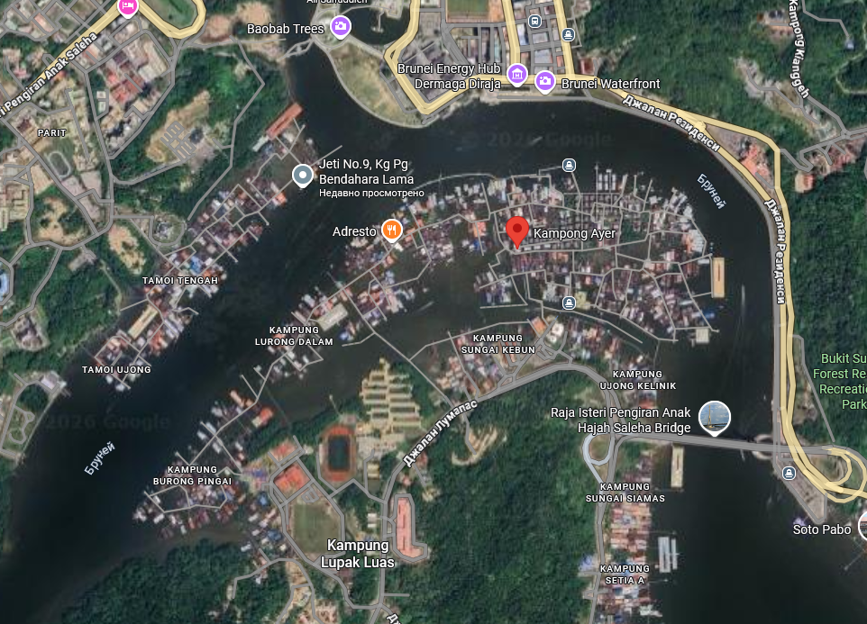 Фрагмент спутниковой карты google