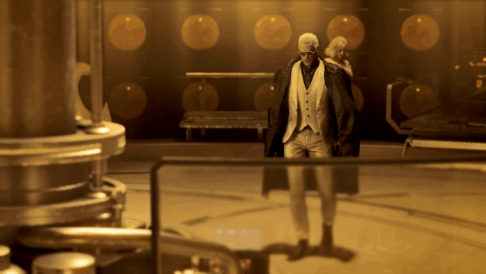 Gif картинка "Зено беседует с Грейс"