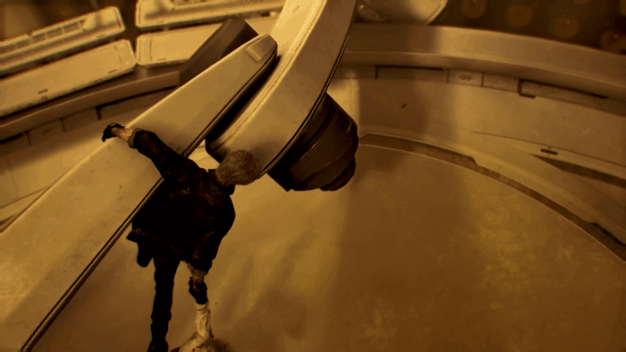 Gif картинка "Удачный побег Леона и Грейс"