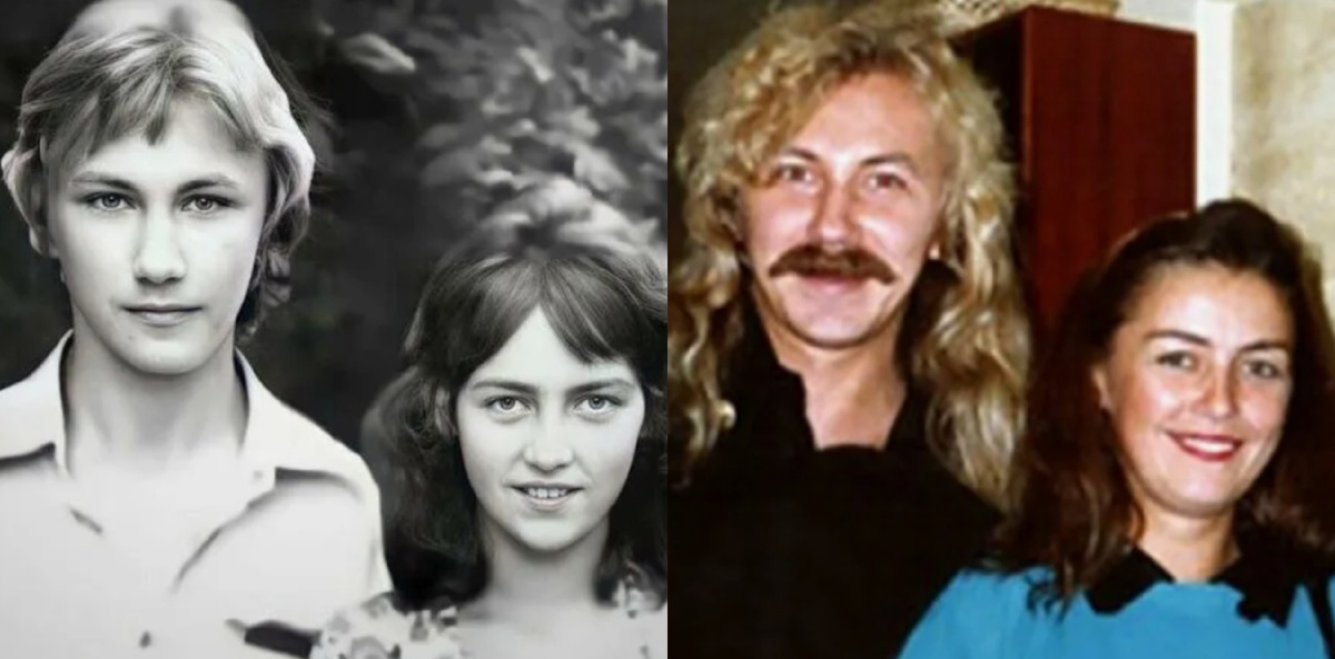 на фото Игорь Николаев и Елена Кудряшова в молодости